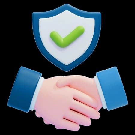 Handshake representing partnership